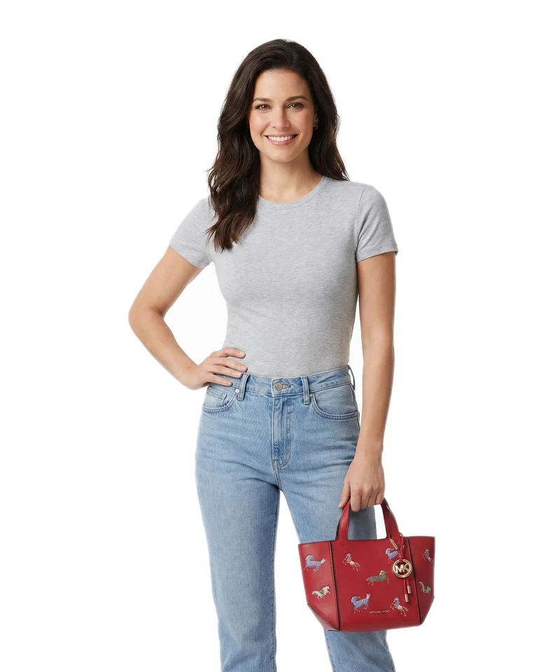 Michael Kors Jordi Small Handtasche crimson