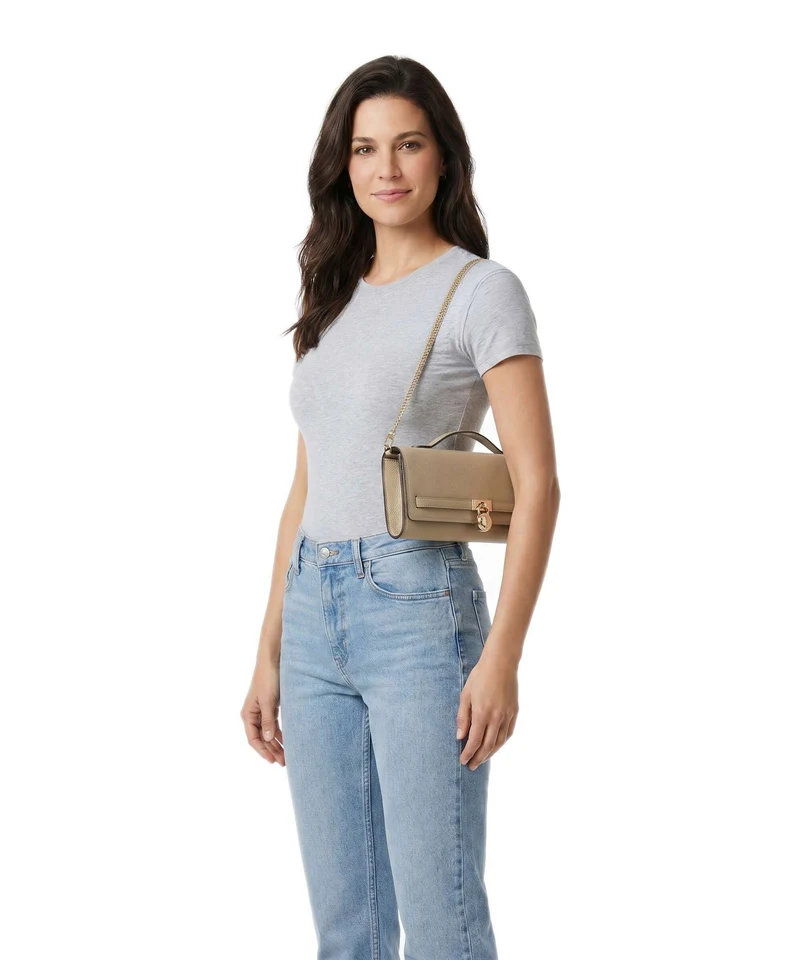 Michael Kors Hamilton Moderne Medium Schultertasche khaki