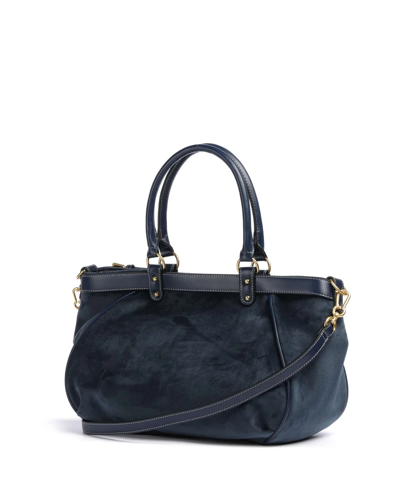 Juicy Couture Twig Narrative Velvet L Shopper blue depths