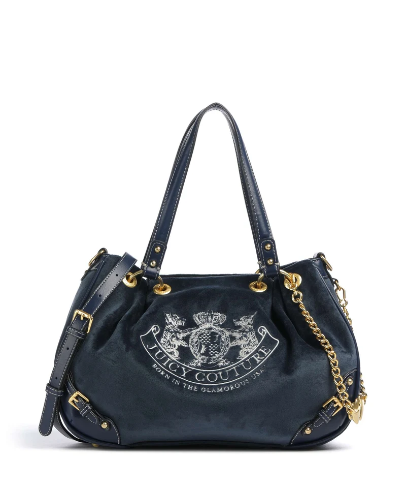 Juicy Couture Twig Narrative Velvet M Beuteltasche blue depths