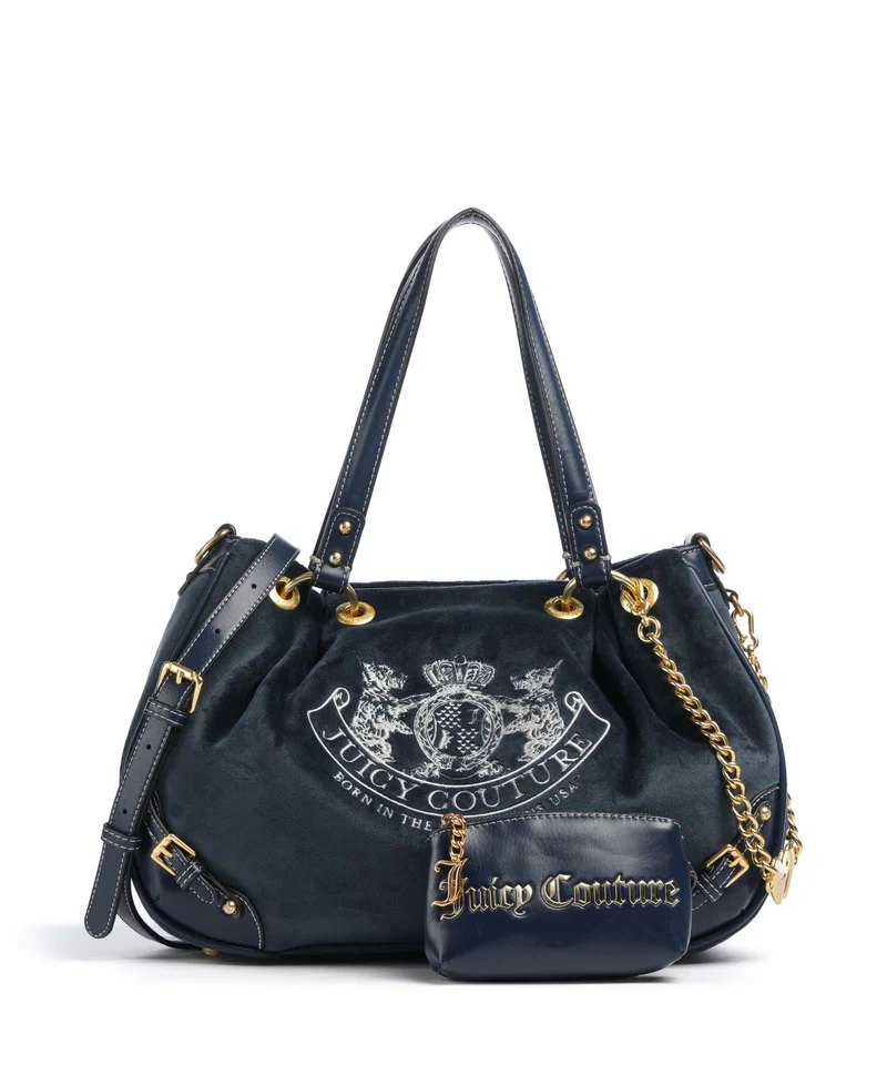 Juicy Couture Twig Narrative Velvet M Beuteltasche blue depths