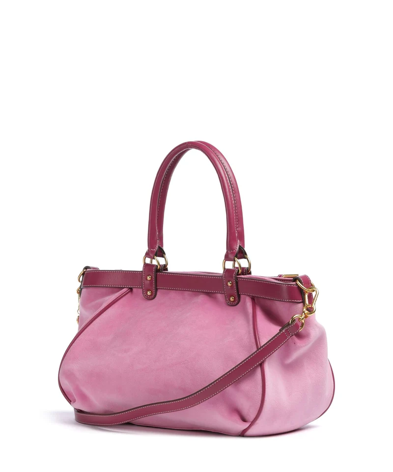 Juicy Couture Twig Narrative Velvet L Shopper super pink