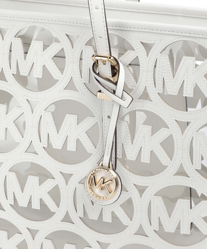 Michael Kors Quinn Large Shopper optic white