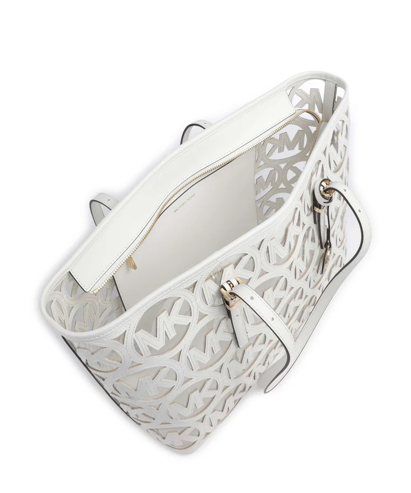 Michael Kors Quinn Large Shopper optic white