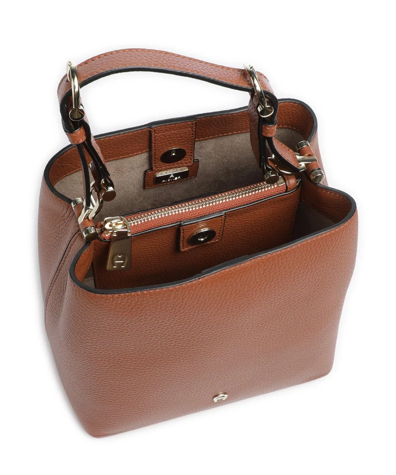 Aigner Delia S Bucket Handtasche cognac brown