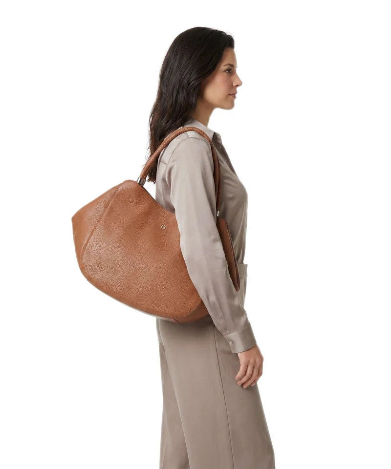 Aigner Carré Soft L Shopper cognac brown