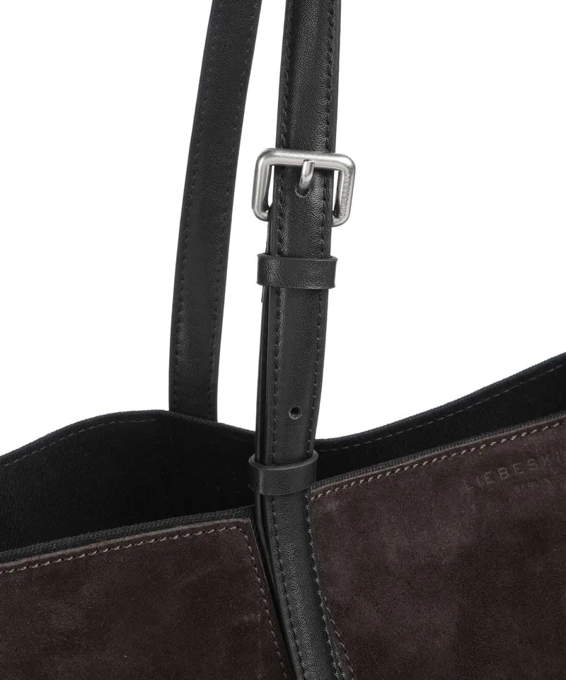 Liebeskind Una Recycled Suede M Shopper deep soil