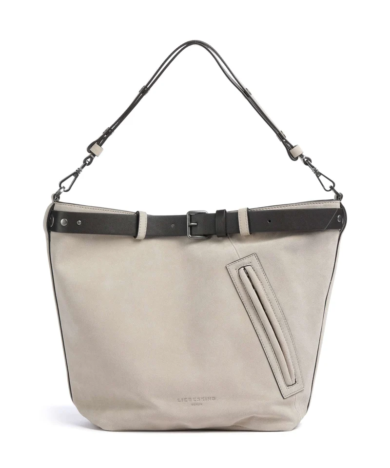 Liebeskind Zita Hydro Suede L Bucket Handtasche beige