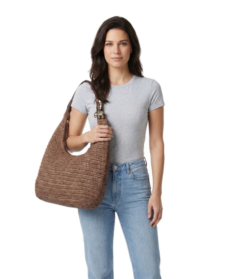 Anokhi Beuteltasche brown