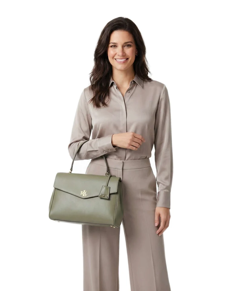 Lauren Ralph Lauren Farrah Medium Handtasche sage green