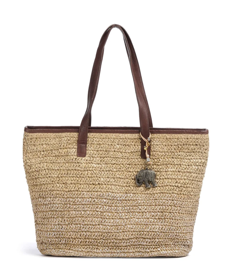 Anokhi Shopper natural metallic