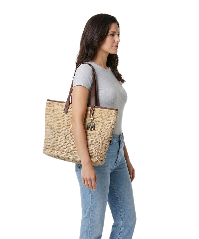 Anokhi Shopper natural metallic