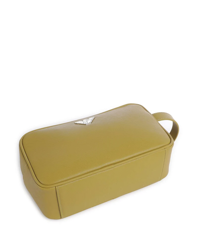 Emporio Armani Business Regenerated Kulturbeutel ecru olive