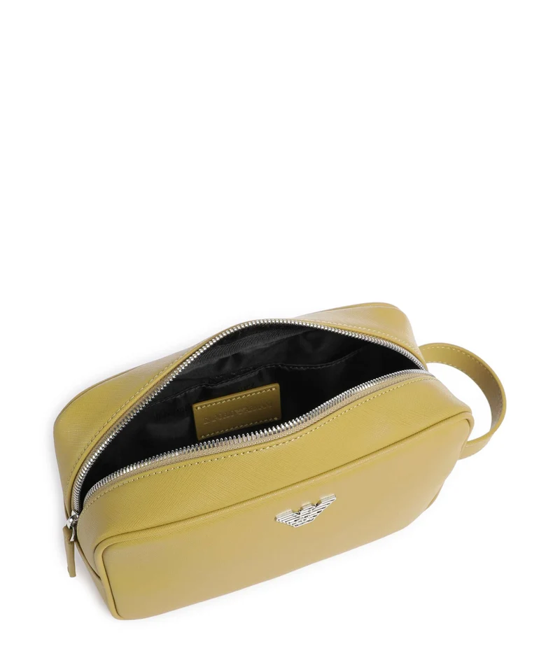 Emporio Armani Business Regenerated Kulturbeutel ecru olive