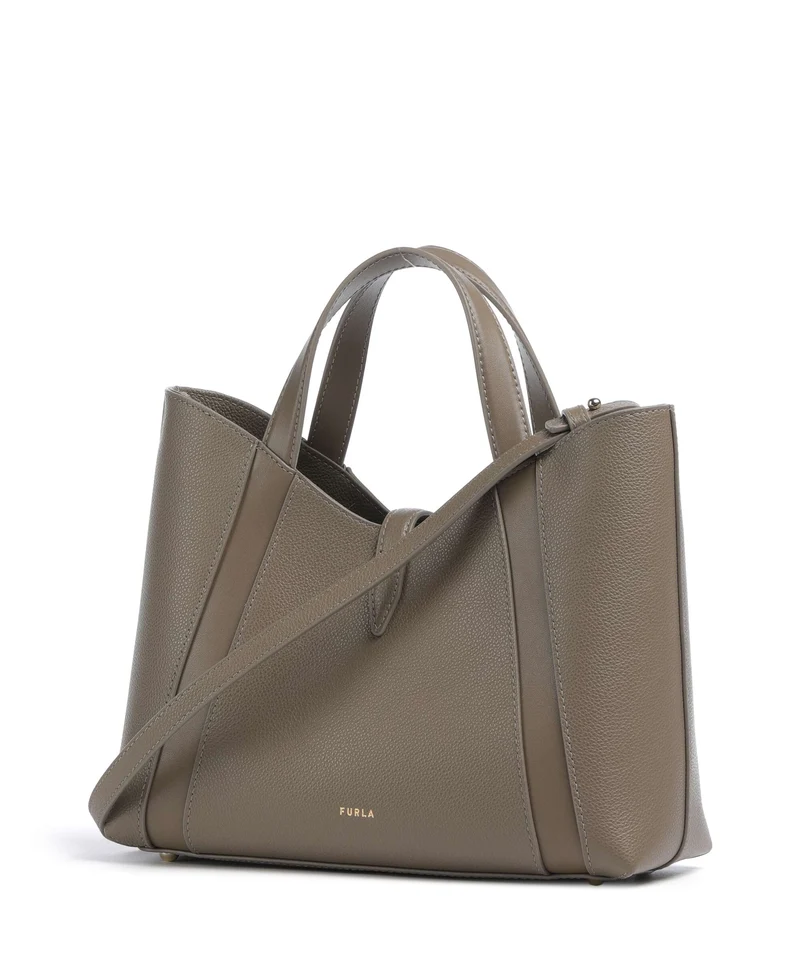 Furla Goccia S Handtasche muddy gray