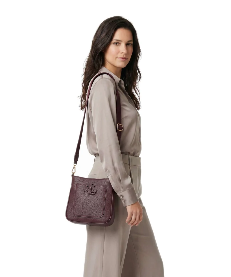 Lauren Ralph Lauren Cameryn Small Umhängetasche dark garnet