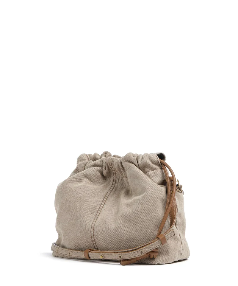 Liebeskind Lya II Denim S Bucket Handtasche beige