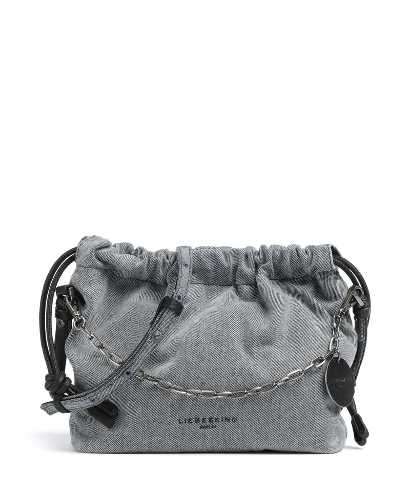 Liebeskind Lya II Denim S Bucket Handtasche blue denim