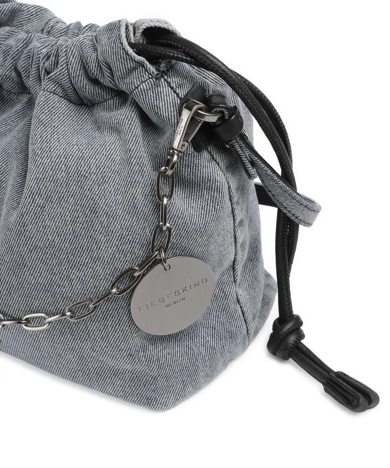 Liebeskind Lya II Denim S Bucket Handtasche blue denim
