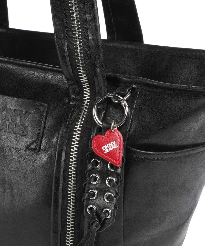 DKNY Verena Medium Handtasche black/silver