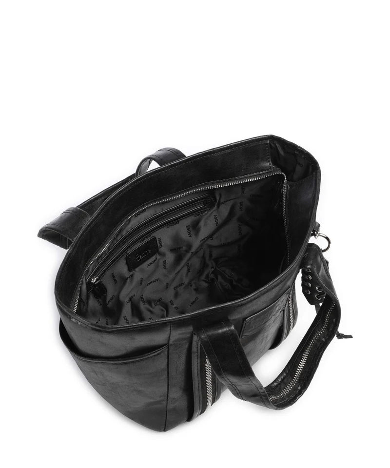 DKNY Verena Medium Handtasche black/silver