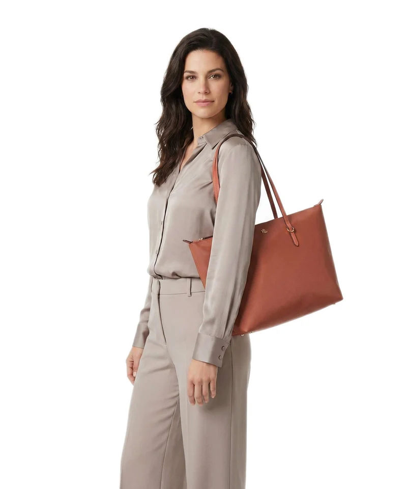 Lauren Ralph Lauren Keaton 26 Shopper red terracotta
