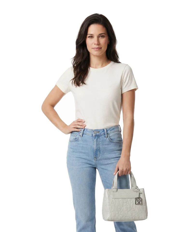 Armani Exchange Liz Monogram S Handtasche dust