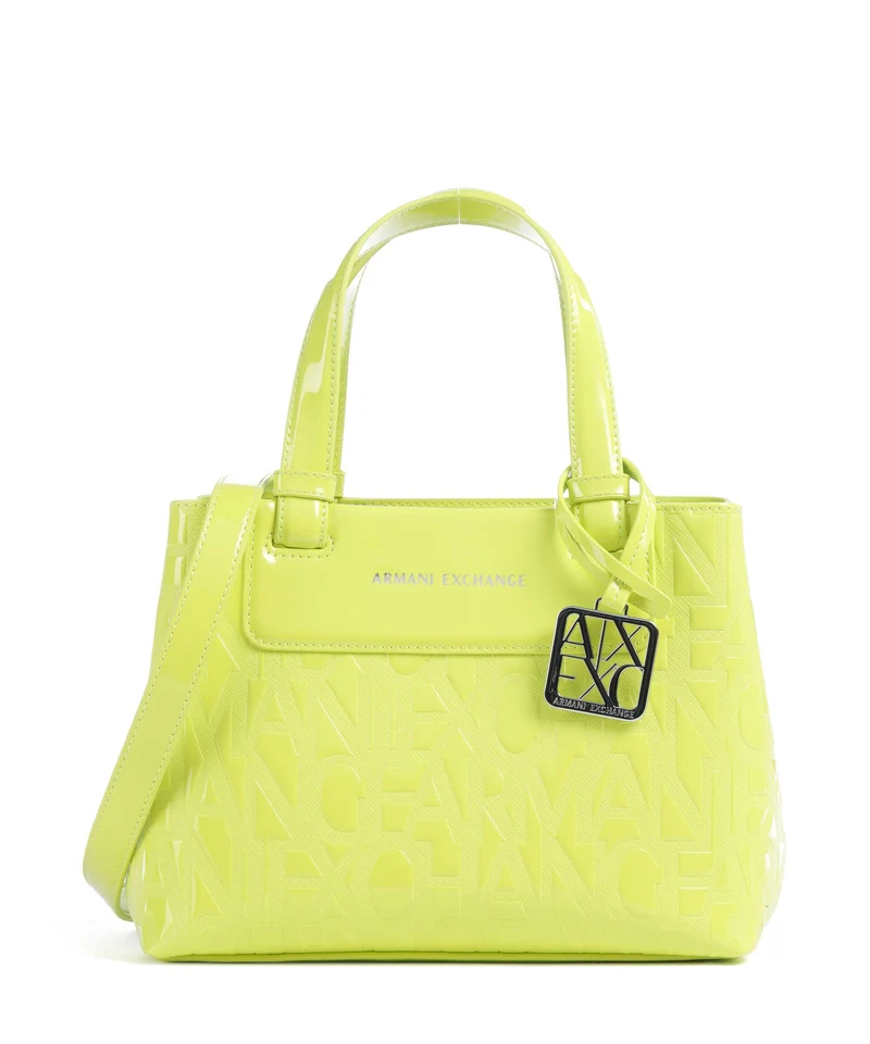 Armani Exchange Liz Patent S Handtasche crystal citrus