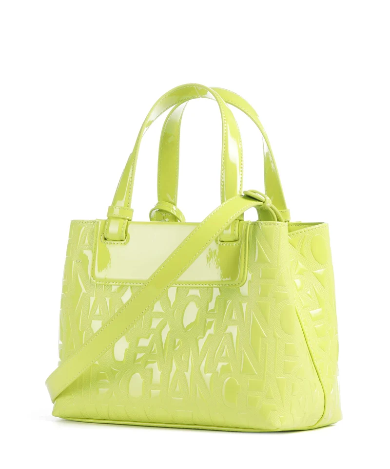 Armani Exchange Liz Patent S Handtasche crystal citrus