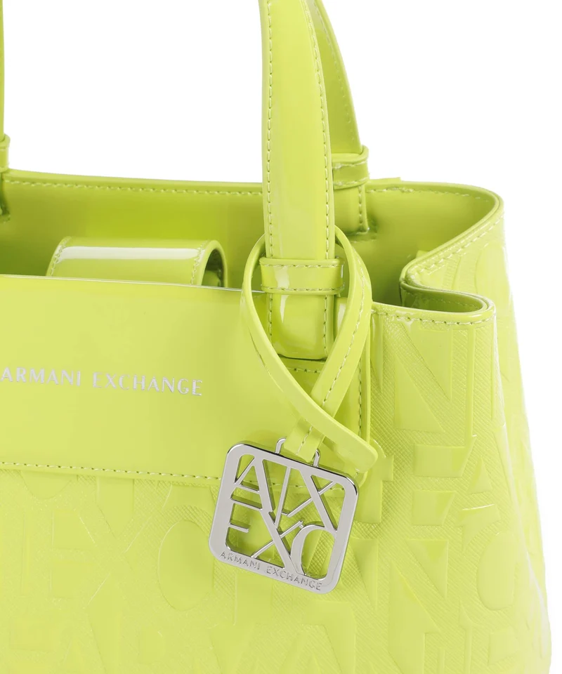 Armani Exchange Liz Patent S Handtasche crystal citrus