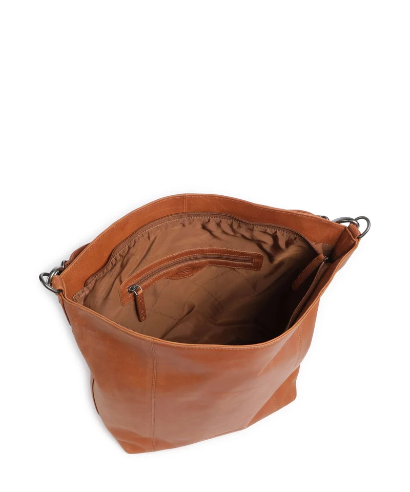 The Chesterfield Brand Wax Pull Up Cow Zira Beuteltasche cognac