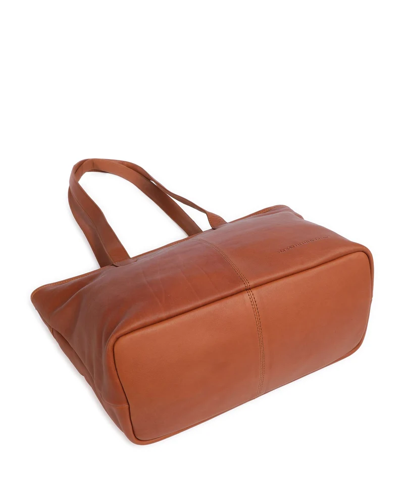 The Chesterfield Brand Wax Pull Up Cow Monza Shopper cognac
