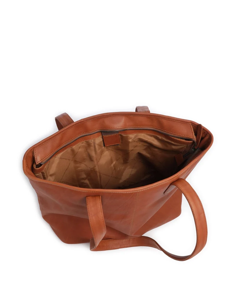 The Chesterfield Brand Wax Pull Up Cow Monza Shopper cognac