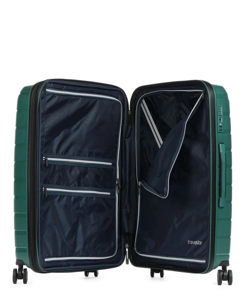 Travelite Air Base 4-Rollen Trolley smaragd