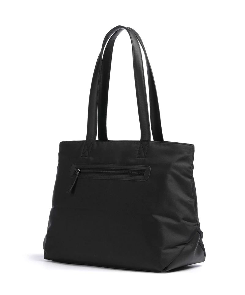 The Chesterfield Brand Nylon Wax Pull Up Otta Shopper black