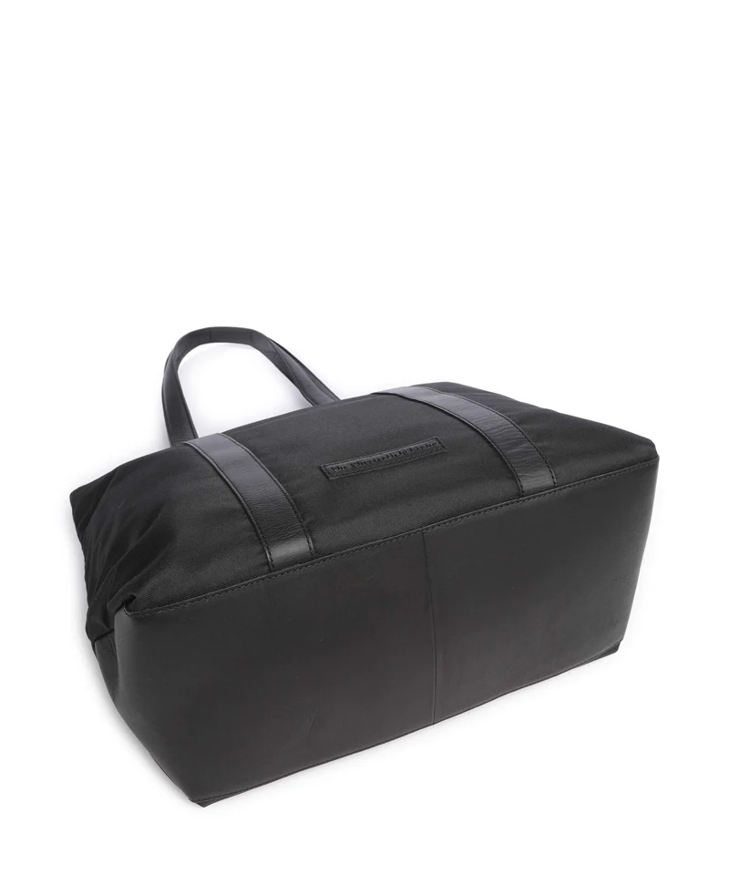 The Chesterfield Brand Nylon Wax Pull Up Otta Shopper black
