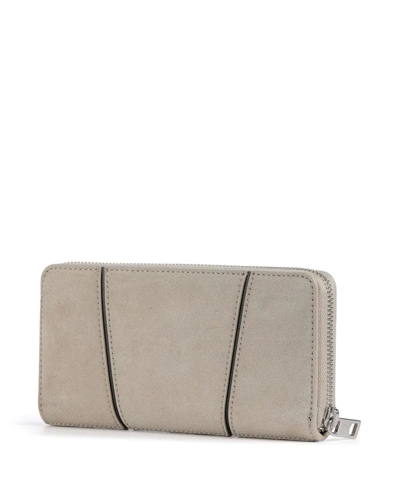 Liebeskind Una Gigi Recycled Suede L Geldbörse beige