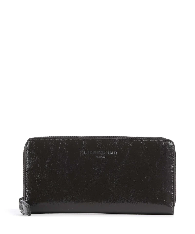 Liebeskind Sally Audrey Recycled Lack Distressed Geldbörse deep soil