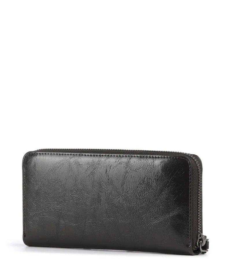 Liebeskind Sally Audrey Recycled Lack Distressed Geldbörse deep soil