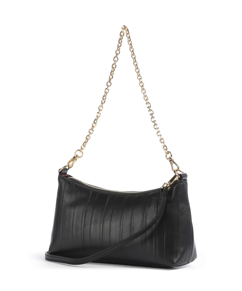 Coccinelle Aura Plisse Schultertasche noir
