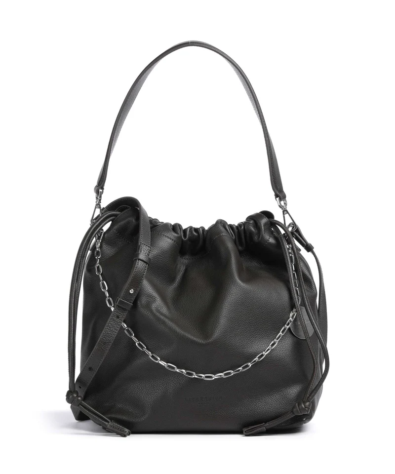 Liebeskind Lya II Small Pebble M Bucket Handtasche deep soil