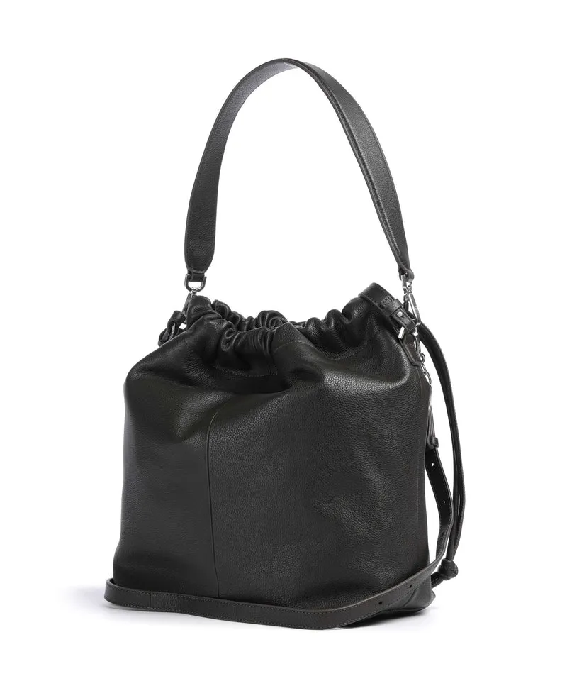 Liebeskind Lya II Small Pebble M Bucket Handtasche deep soil
