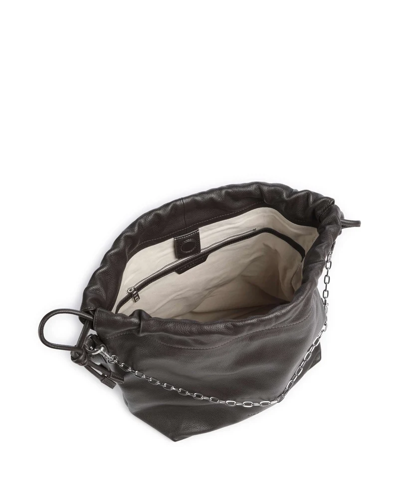 Liebeskind Lya II Small Pebble M Bucket Handtasche deep soil
