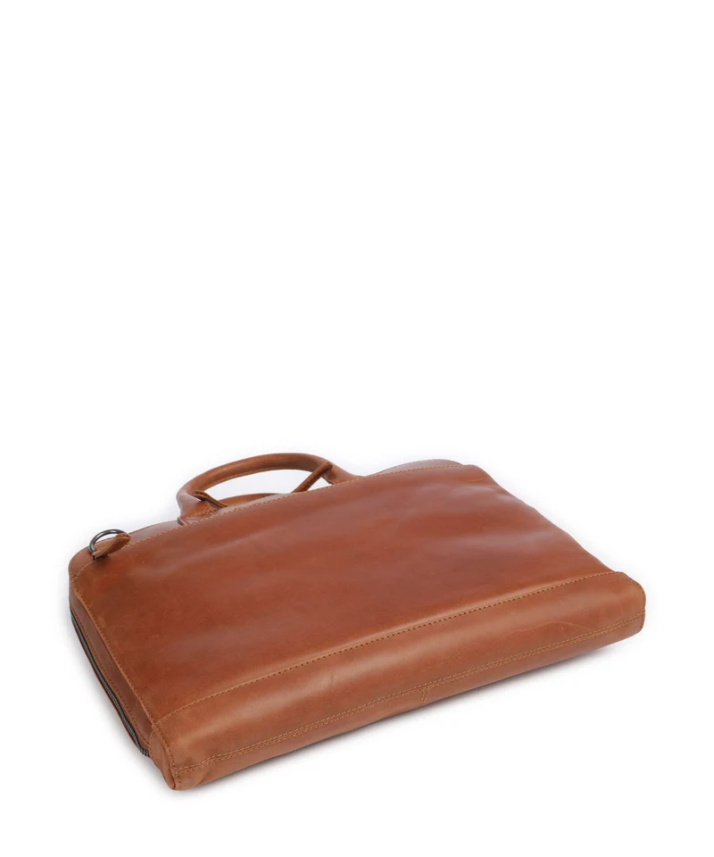 The Chesterfield Brand Wax Pull Up Cow Tilbury Aktentasche cognac