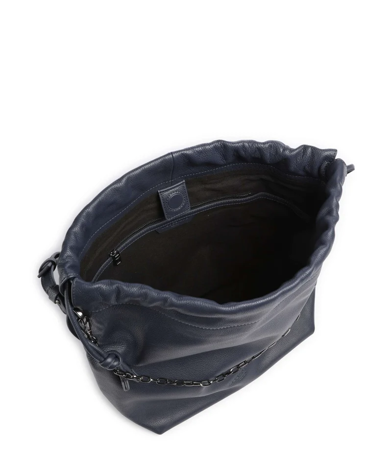 Liebeskind Lya II Small Pebble M Bucket Handtasche peacoat