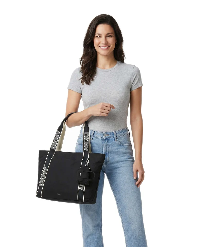 DKNY Lottie Large Shopper black/silver