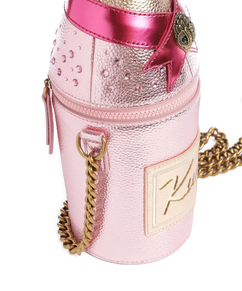 Kurt Geiger Champagne Bottle Umhängetasche pink
