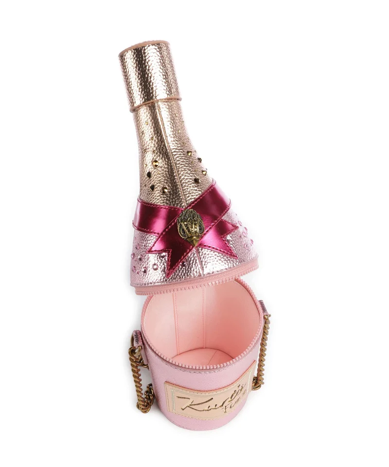 Kurt Geiger Champagne Bottle Umhängetasche pink