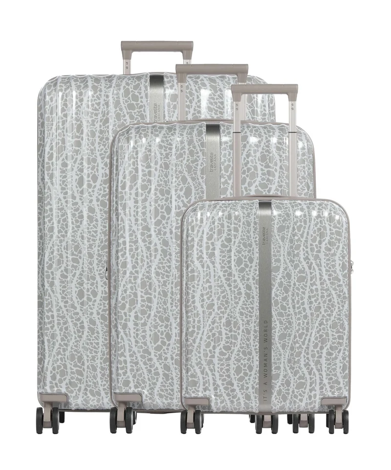 Travelite Lascana Edition 4-Rollen Trolley Set champagne