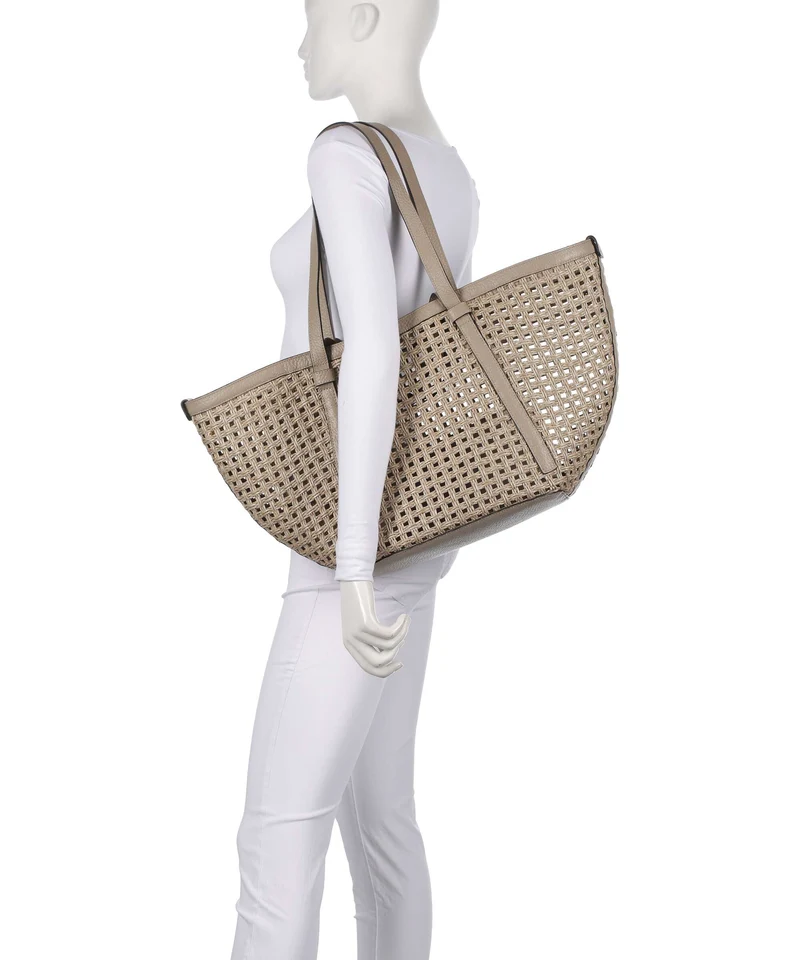Abro Raffia Net Cosmo Large Shopper sahara